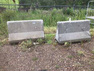 Qty Of (2) Concrete Barriers