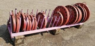 Qty Of Pipe Flanges C/w Rack