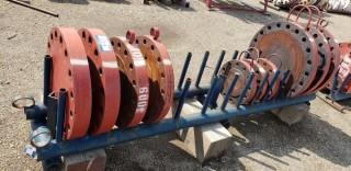 Qty Of Pipe Flanges C/w Rack