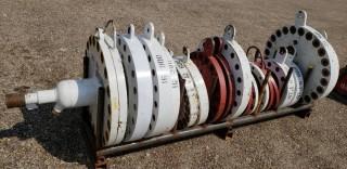 Qty Of Pipe Flanges C/w Rack