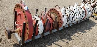 Qty Of Pipe Flanges C/w Rack