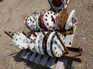 Qty Of Pipe Flanges C/w Rack