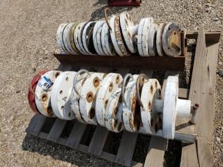 Qty Of Pipe Flanges C/w Rack