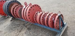 Qty Of Pipe Flanges C/w Rack