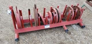 Qty Of Pipe Flanges C/w Rack