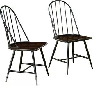 Laurel Foundry Modern Farmhouse Guerin Side Chair Set of 2 - Black (LRFY5242_20308857)