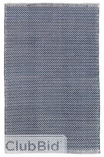 Dash and Albert Rugs Herringbone Navy/Ivory Indoor/Outdoor Area Rug 4' x 6' (DAX3626_16308081)