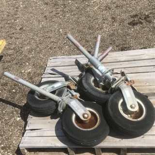 Qty Of (4) Scaffolding Wheels