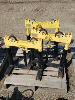 Qty Of (3) Roller Pipe Stands