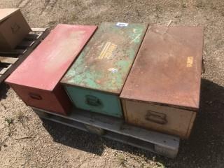 Qty Of (3) Storage Boxes