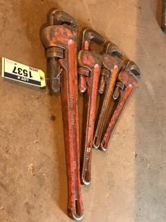 Qty Of (4) Pipe Wrenches