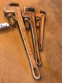 Qty Of (3) Pipe Wrenches