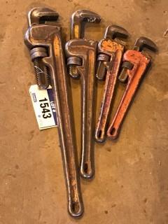 Qty Of (3) Pipe Wrenches