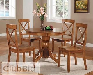 Cottage Oak 5pc Dining Set