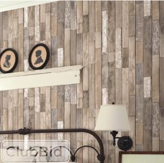 Brewster Home Fashions Essentials Barn Board Thin Plank 33' x 20.5" Wood Wallpaper Roll - 2 Rolls (BZH791718054463)