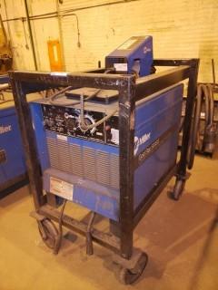 Miller Goldstar 500SS Power Source C/w Miller 70 Feeder. SN KD447296. *Note: Parts Missing*