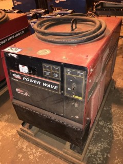 Lincoln Power Wave 455M/STT Power Source C/w Stand