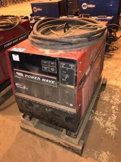 Lincoln Power Wave 455M/STT Power Source C/w Stand. SNU1051108576