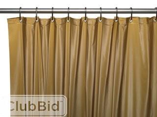 Ben and Jonah Premium 4 Gauge Vinyl Shower Curtain Liner with Weighted Magnets and Metal Grommets - Burgundy(BANJ1333_17471243)