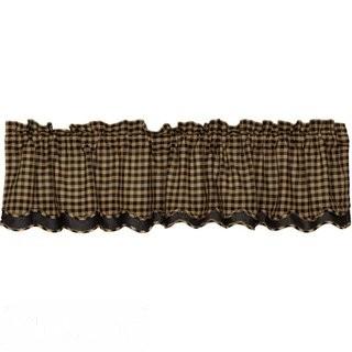 August Grove Addie Scalloped Layered Lined Curtain Valance (ATGR8698_20252001)