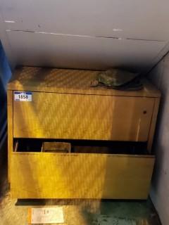 2-Drawer Cabinet C/w Misc Pipe Supplies