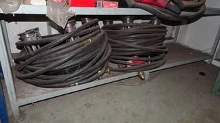 Qty Of Welding Supplies C/w Storage Unit