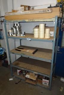 Qty Of Supplies C/w Storage Rack