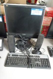 HP Pro Computer C/w Monitor, Keyboard And Speakers