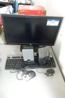 HP Compaq Computer C/w Monitor, Keyboard And Speakers