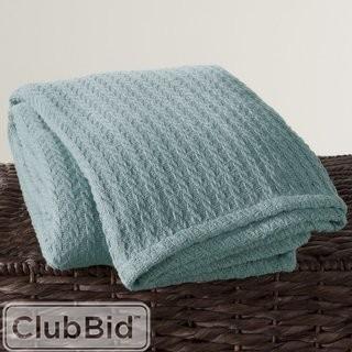 Highland Dunes Alluvial Cotton Throw - Aqua (HLDS7450_24176896)