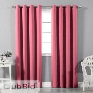 Alcott Hill Schaeffer Solid Blackout Thermal Grommet Curtain Panels  Baby Pink(ACOT4344_21301430_21301421)