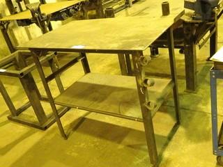 Metal Work Table And Metal Stand