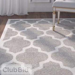 Willa Arlo Interiors Maritza Trellis Dark Grey/Beige Area Rug 2'6" x 4' (WRLO5878_22789196)