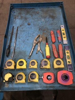 Qty of Measuring Tapes and Hand Tools