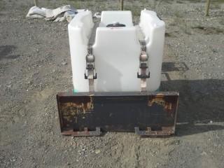 Skid Steer Attachment Cart w/Tote & 2" Pump.
