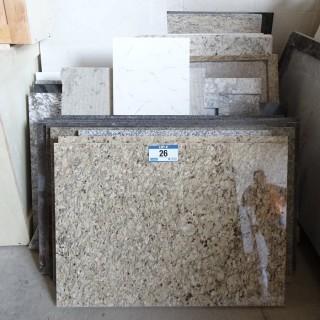 Qty Of Assorted Size Pieces Of Granite