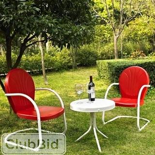 Mercury Row Timothea 3 Piece Seating Group  - Red(MCRR7085_17659678)