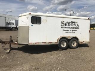 Selling Off-Site  2002 Mustang 8'x18' T/A Utility Trailer S/N 2M9FV729921142206 Located at 5704 54 Street Taber, AB Call Tim 403-968-9430 For Further Information.