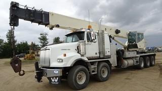 2007 Western Star 4900 SA Boom Truck C/W Cat C15 Diesel 475 HP, 18 Speed Eaton Fuller Transmission, 32" Sleeper, Double Winch, Triple Diff Locks, Double Frame, Showing 102,551 KMS, 9,607 HRS. VIN 5KKUALAV67PY77151 W/ 2007 40 Ton National Crane 1800 S/N 293709, 5 Sections, Mckissick 15 Ton #0754405 Block, Hyd Outriggers,  Triple Sheaves, Aluminum Pads, Woods Pads, Front Jack **10 Year INSPECTION COMPLETED IN 2016 DOCUMENTS IN OFFICE**