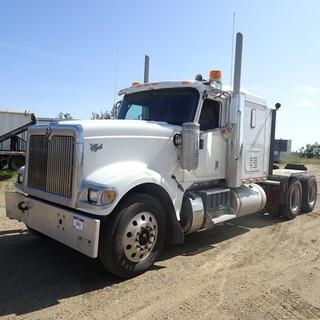 2015 International Eagle 9900i Tandem Axle Truck Tractor C/W Cummins ISX15 Diesel, 550 HP, Eaton Fuller 18 Speed, A/C, GVWR 53,220, 242 W/B, 11R24.5 Tires, Front Axle 13,220LB, Rear Axle 40,000LB, Air Ride, Thermo King Tripac Evolution, 51" Sleeper, Sliding Wet 5th Wheel, Engine Heater, Showing 468,680 KMS, 10,685 HRS. VIN  3HSDMAPR5FN658419 *NOTE: Damage To Right Front Bumper*