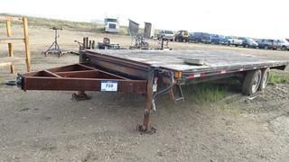 24' Flat Deck Trailer C/W 24' x 8' Deck, 235/80R16 Tires, Hitch Replaced But Not Certified, No Brakes. VIN OBL