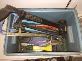 Lot of Assorted Hand Tools & Oil Cans.