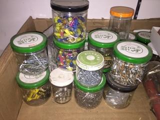 Lot of Assorted Screws & Miscellaneous Hardware.