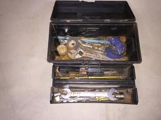 Tool Box Containing Assorted Hand Tools.