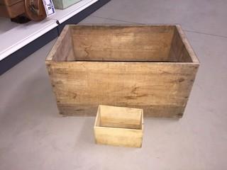 Lot of (2) Wooden Crates.