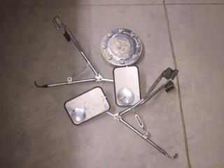 Lot of (2) Towing Mirrors & (1) Dodge Hubcap.