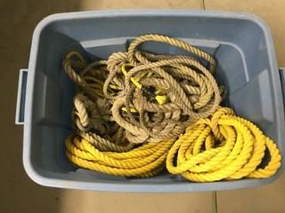 Lot of Assorted Rope.