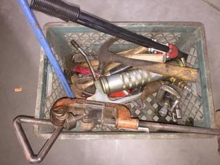 Lot of Assorted Hand Tools, Hammers & Pipe Cutters.