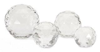 Willa Arlo Interiors 4 Piece Traditional Decorative Cut Crystal Sphere Set (WLAO1427)