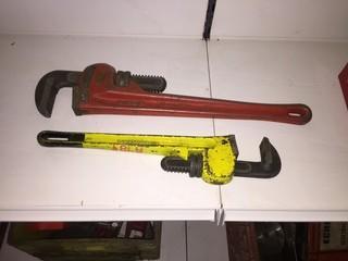 Lot of (2) Pipe Wrenches.
